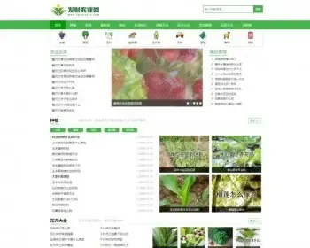 帝国cms7.5仿《发财农业网》农业知识养殖技术花卉大全发财树栽培农机农作物模板