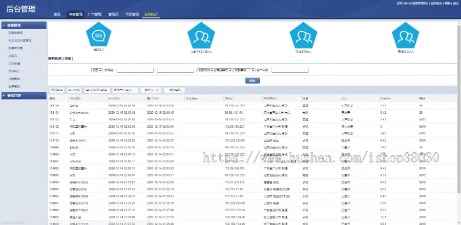 PHP大区直播间,金融直播室源码,新浪重金财经直播间,自适应WAP+PC安卓苹果兼容直播间源码