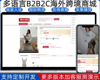 【15种语言】多语言海外商城源码/带商家入驻/产品库选品/全开源包搭建