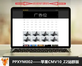 【皮皮虾源码】#PPXYM002_苹果cmsV10_Z2简洁响应式站群模板