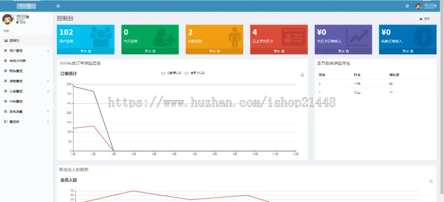 健身类微信小程序前端和后端源码,提供定制开发