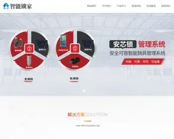 （自适应手机版）响应式安全锁锁芯类网站织梦模板 html5智能防盗安全锁具网站源码