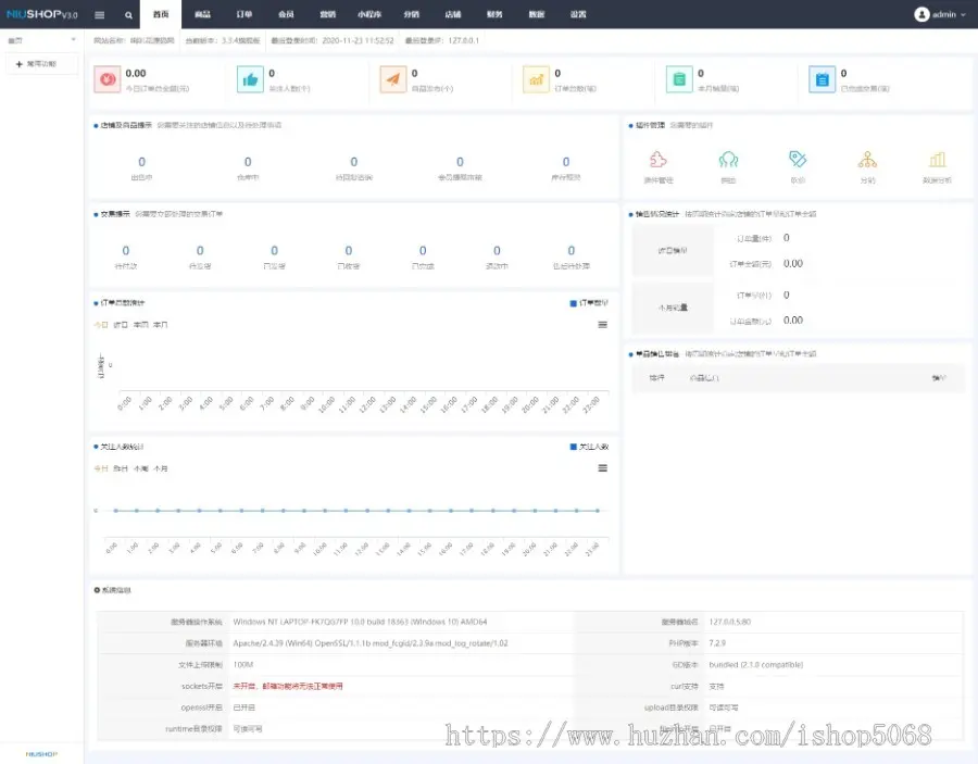 NiuShop单商户商城源码Thinkphp架构适用个人企业网站建设网站开发个人店铺商业店铺 