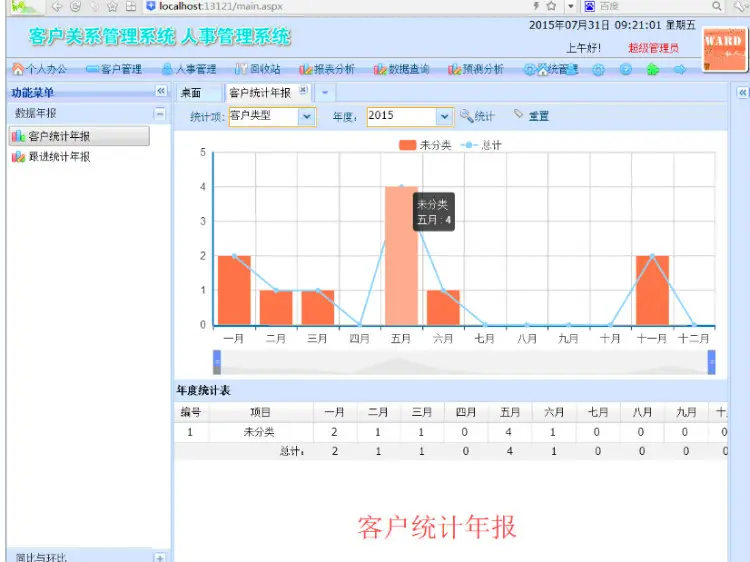 ASP.NET客户关系管理系统源代码客户管理源代码人事管理源代码