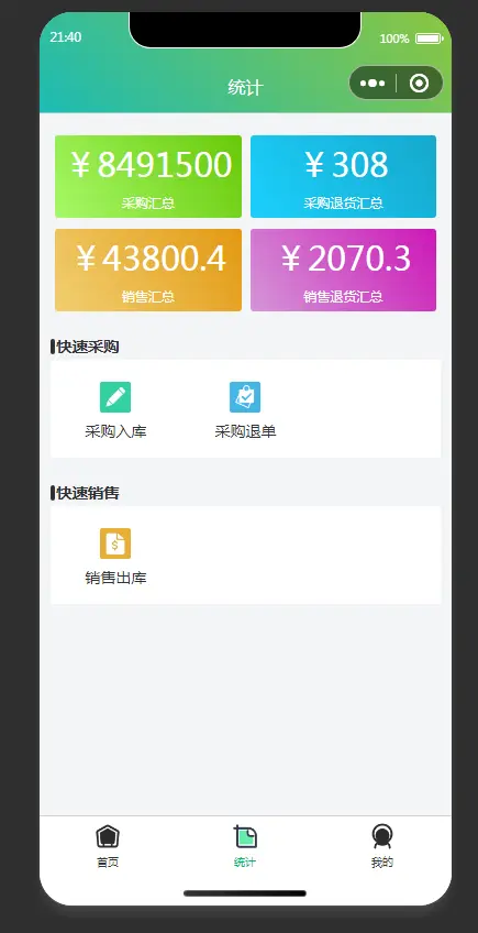 小程序PHP进销存源码uniapp全开源ERP多仓库管理thinkphp内核可编译小程序