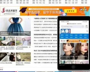 WordPress资讯新闻模板大门户主题自适应手机端整站源码 娱乐综合门户网站源码系统