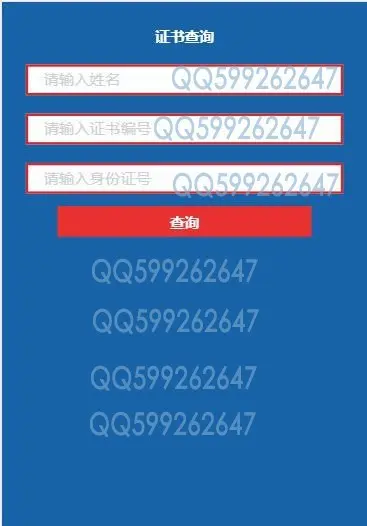 大气证书生成 证书查询系统 信息在线查询网站源码