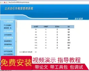 【毕设】jsp2149公共自行车租赁系统sqlserver毕业设计