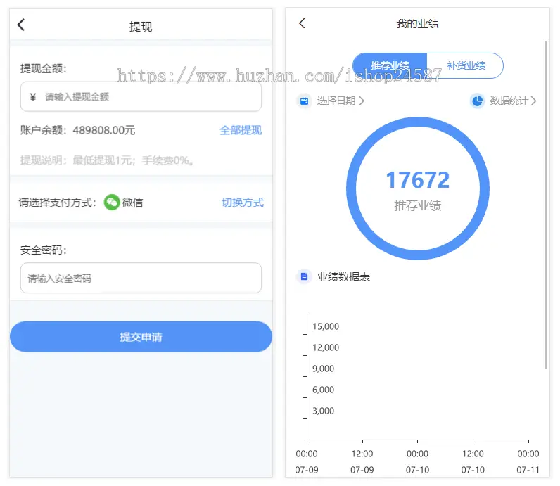 （包售后）微商代理拿货补货商城推广团队二次定制开发开源H5网页APP微信抖音小程序