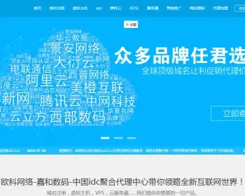 idc源码集成产品，安装就可销售主机服务器和域名。idc代理程序