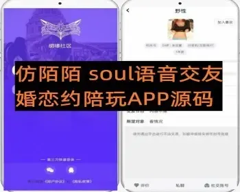 仿陌陌soul附近社交近人婚恋相亲APP