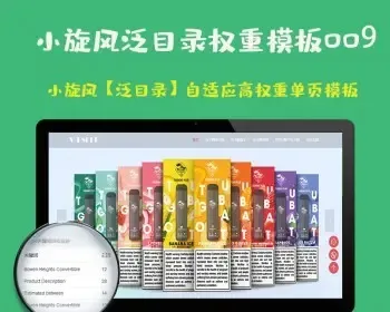 小旋风泛目录站群模板html自适应高权重单页类型模板009泛目录群源码模板