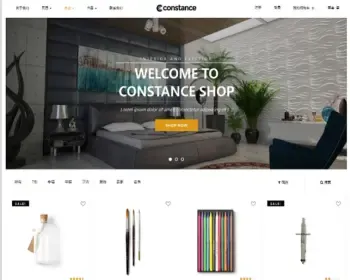 WordPress主题模板 商城主题 Constance主题（英文版+汉化版+插件+演示数据）