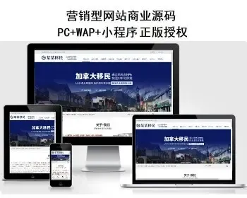 PHP多城市出入境服务有限公司通用响应式模板营销型网站源码建站程序