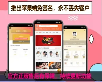 2020原生Android/IOS/视频APP系统/苹果轻量版免签名不丢客户