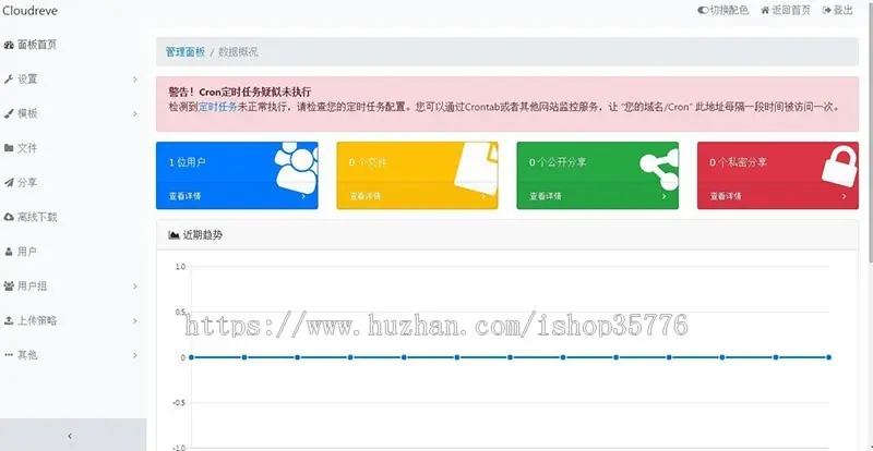 Thinkphp内核 Cloudreve云盘系统源码 