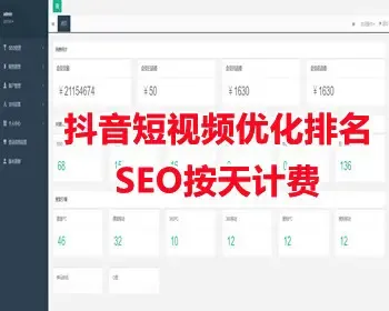 抖音快手短视频优化排名SEO扣费系统