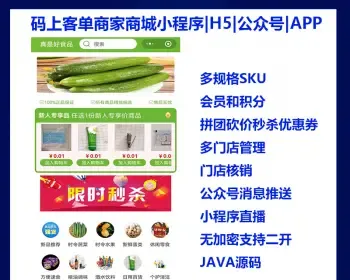 码上客单商家商城小程序/H5/APP|发布版