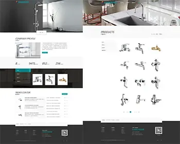 家具行业模板网站厨卫工具企业官网整站源码打包