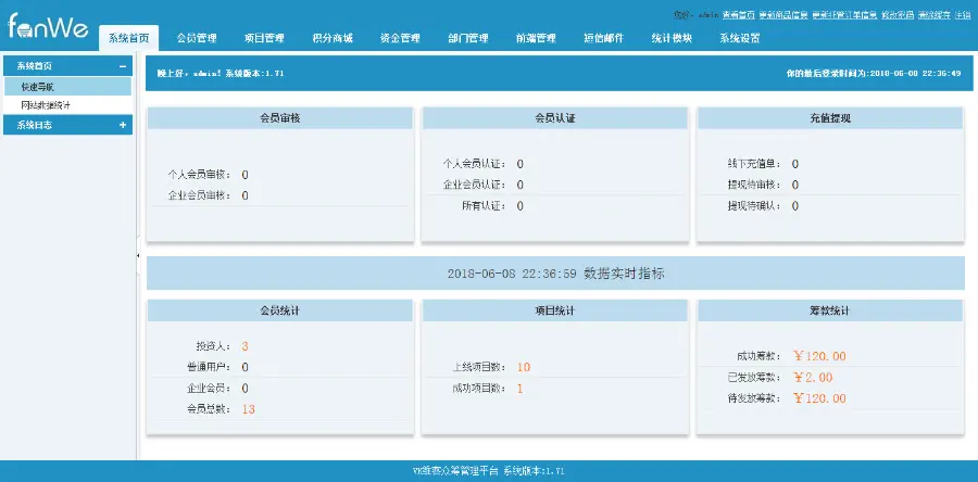 修正方维众筹1.71开源版源码程序系统（路演功能、理财功能、房产功能、房产理财、轻众