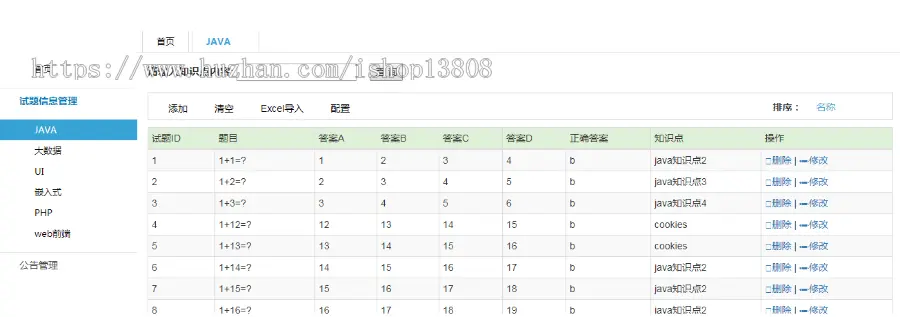 java SSM在线答题考试系统源码+数据库+运行视频