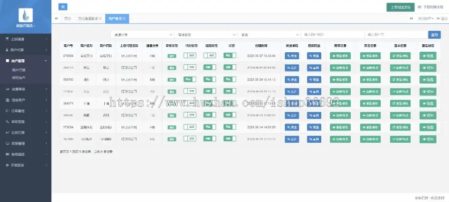 运营版聚合支付系统，可对接网关网银、转卡、支付宝、微信、汇付天下等