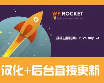 WP Rocket汉化插件wordpress静态缓存优化加速压缩插件在线更新