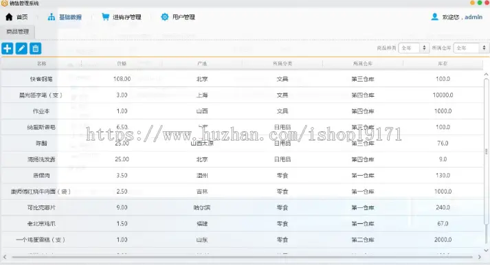 java gui cs窗体 Swing Mysql销售管理项目系统源码 源代码 程序