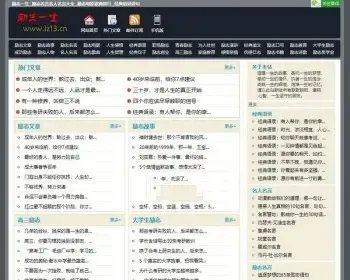 帝国CMS7.0仿励志一生文章网站源码 内附安装说明