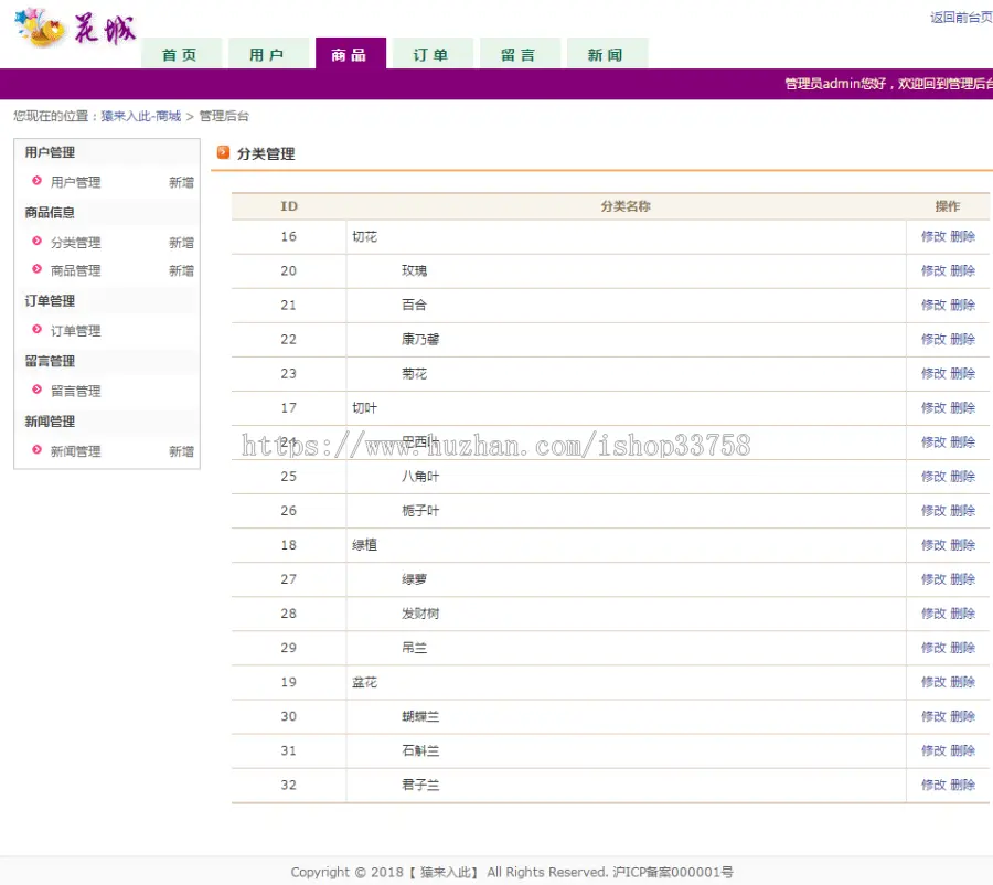 jsp+servlet+mysql实现的在线鲜花商城源码附带视频指导运行教程