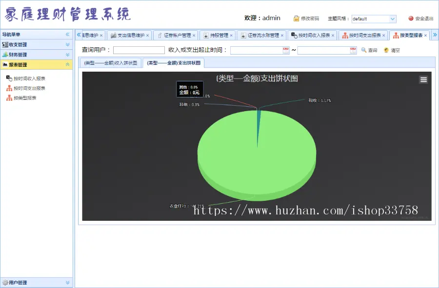 jsp+ssm+mysql实现的Java web家庭理财管理系统源码附带视频指导运行教程