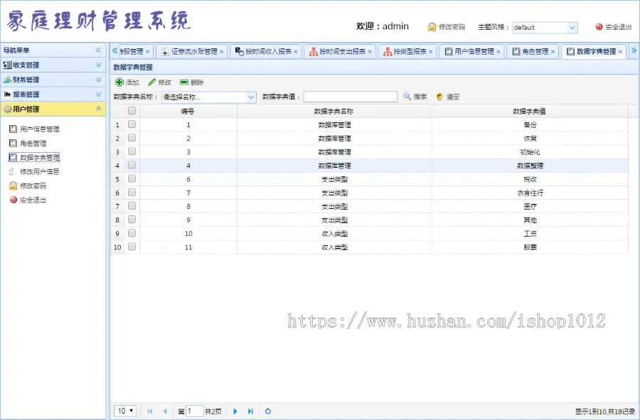 jsp+ssm+mysql实现的Java web家庭理财管理系统源码附带视频指导运行教程