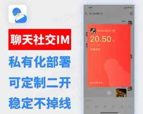 IM即时通讯开发APP系统仿V信聊天交友软件原生开发支持源码无限制买断