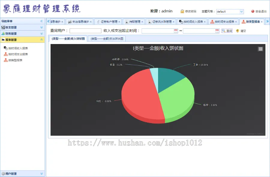 jsp+ssm+mysql实现的Java web家庭理财管理系统源码附带视频指导运行教程