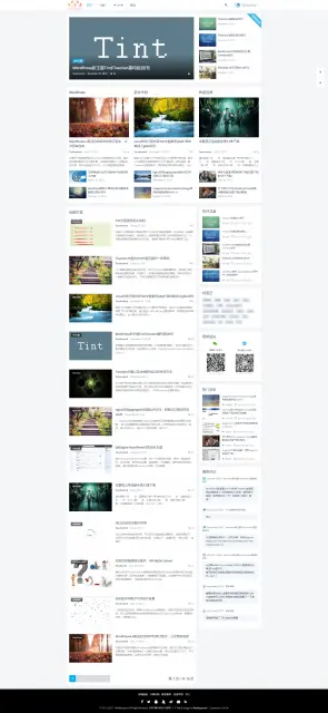 WordPress Tint-K主题 无授权无限制 开源二次开发美化版 