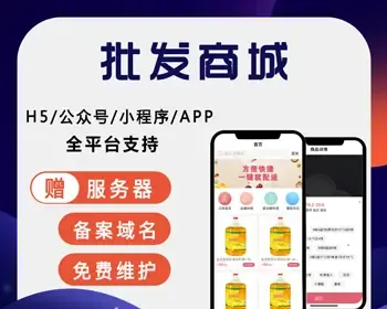 批发商城网站源码带后台手机APP小程序