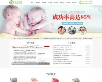 试管、海外医疗，生殖医疗中心网站源码,美亚助孕公司企业网站源码