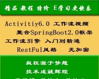 Java activiti6 工作流 教程源码 Activity Springboot