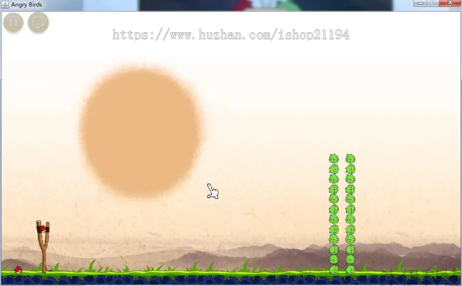 Java swing实现愤怒的小鸟小游戏源码附带视频导入运行教程