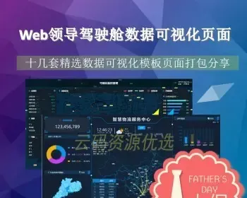 web大数据可视化分析大屏领导驾驶舱H5源码echarts统计BI报图表UI