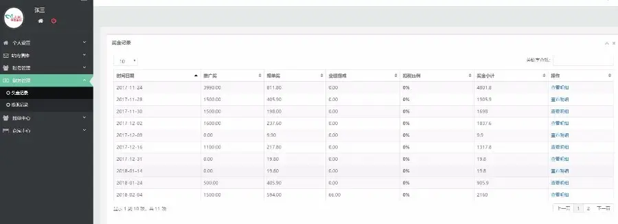 带数据PHP直销两级三态会员有进销存重复消费结算系统，适合发展O2O落地经营，太阳线