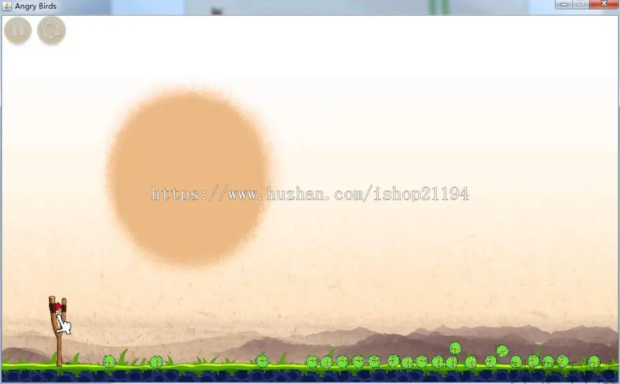 Java swing实现愤怒的小鸟小游戏源码附带视频导入运行教程