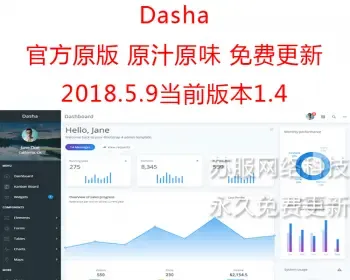 Dasha 1.4 Angular6响应式后台管理模板 前端开发模版