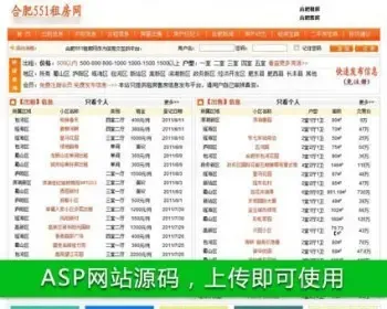 大型租房售房房产信息平台系统ASP网站源码XYM419 完整带后台