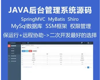 2018最强JAVA权限后台管理系统源码SSM框架ERP OA软件mysql保运行