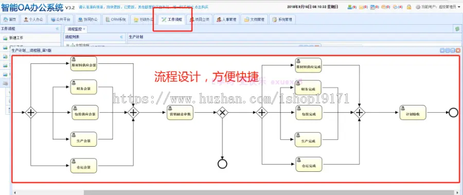 【2019新版3.2版本】Java企业级OA系统源码 SpringMVC源码 java办公自动化系统源码