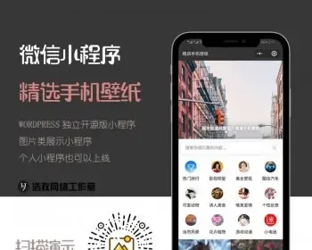 wordpress小程序图片小程序手机壁纸小程序支持采集对接公众号