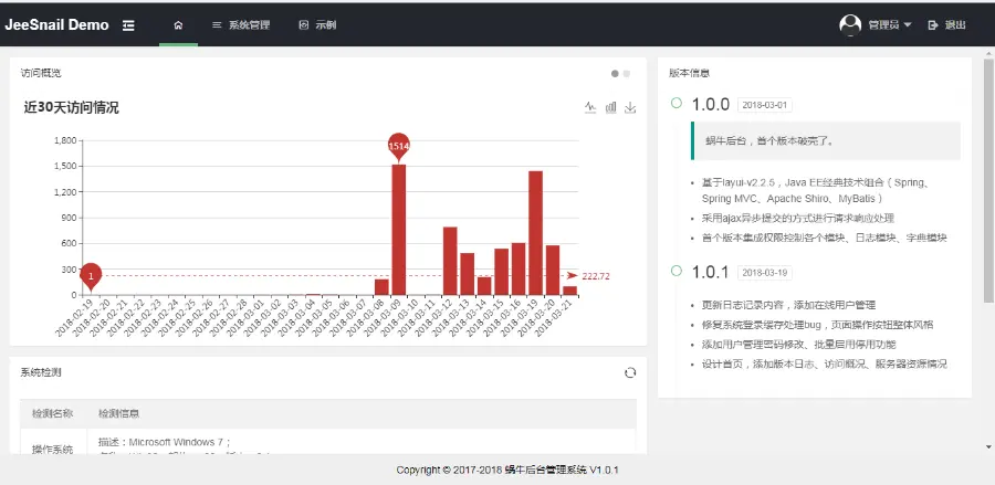 JAVA后台管理系统ssm,shiro,ehcache（可用于CRM,ERP,CMS等后台） 