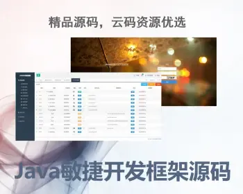 SSM+Vue后台管理权限JAVA敏捷开发框架源码含代码生成器