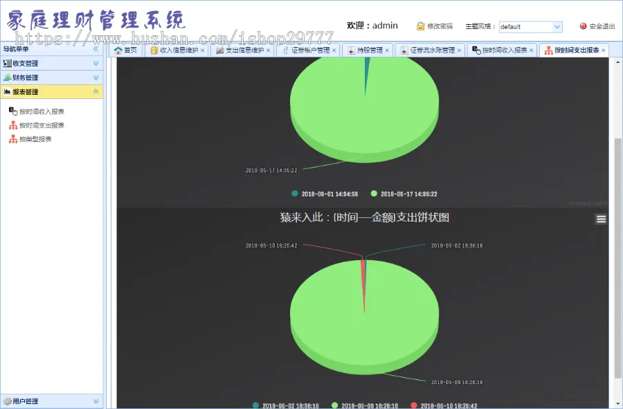 家庭理财工资管理系统java+ssm+mysql